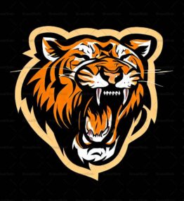 Brüllender Tiger